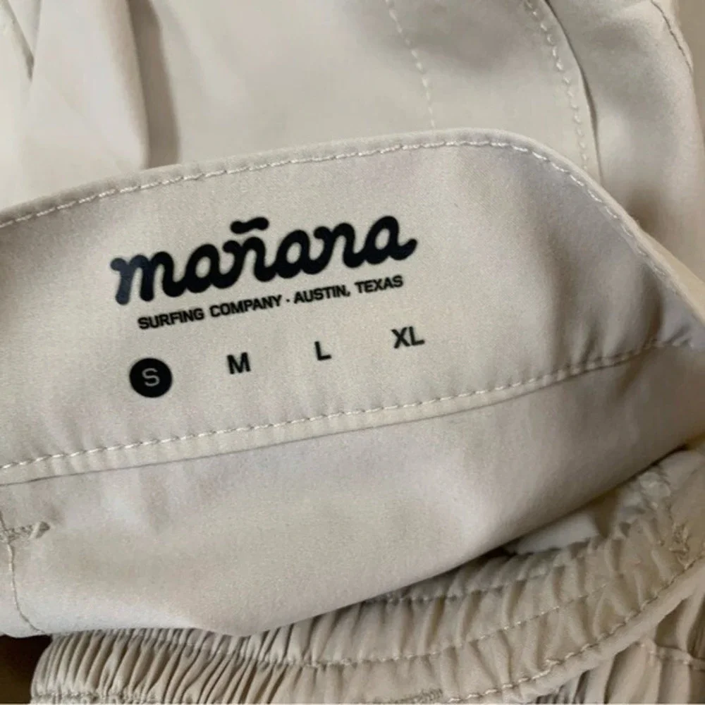 Mañana Surfing Company‎ Beige Quick Dry Board Shorts Mens Small Activewear